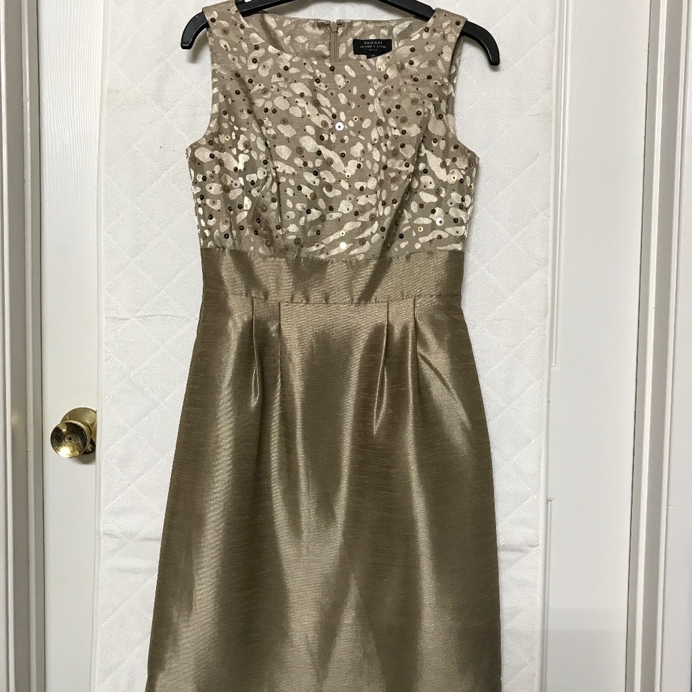 TAHARI ARTHUR S LEVIN Sequin dress for women Petite Size 2P